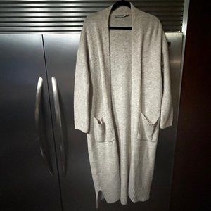 Simon's Contemporaine Long Cardigan Cream - Size XS